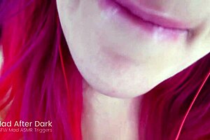 Asmr glory lens licking and mouth sounds