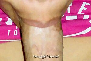 Hot teen has amazing talent sucking hard cock and licking balls