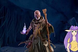 In Dragon Ball Divine Adventure Part 54, the queen gets fucked hard by big cock