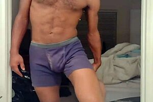 Brunette Learns in Dorm Room