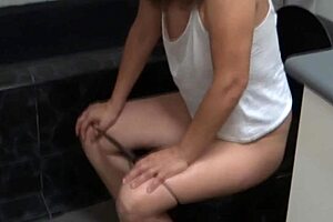 My wife matures in hidden 69 with hairy pussy washing