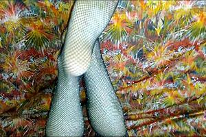 Sexy Tattooed Woman Jerking Your Cock with Her Heeled Feet