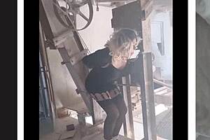 Bondage and trouble sexy transwoman