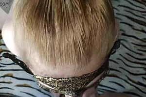 deep wet blowjob from hot blonde