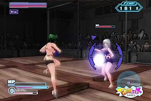 suggestive gamble fight with big tits teen