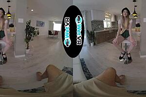 VR gets Girl Scouts tiny tits wet and wild