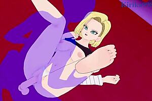 explicit anime3d video: Android 18 & Videl’s passionate encounter