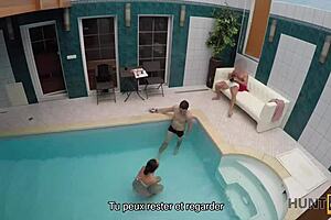 Poor Cuckold Watches Rich Guy With Petite Friend