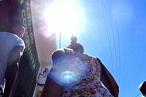 Delicious Young Skirt Caught on Hidden Cam, Oh My!