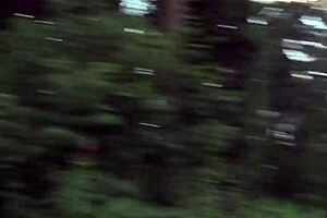 slim girl hints at showing tits and ass for cash outdoors