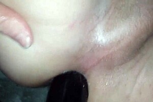 Hot Wife Teasingly Pegs Husband's Tight Little Ass