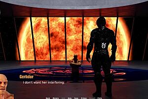 In this erotic game through spacetime, big tits abound