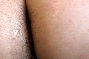 Beautiful russian bbw does deep anal masturbation doggy style, shaking juicy pawg while fucking hairy asshole close-up.