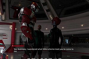 In this erotic game through spacetime, big tits abound