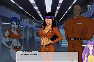 Redhead Babe With Big Ass And Monster Cock In Cartoon Fuck