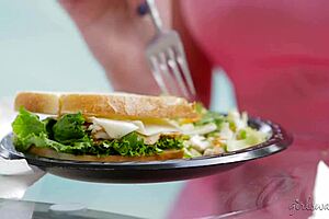 Marie McCray and Kalina Ryu in outdoor lesbian pussy licking