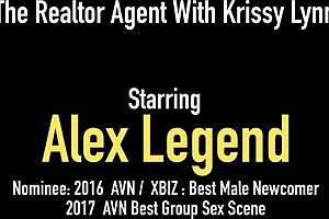 krissy lynn's mouth contrasts her innocent outdoor look