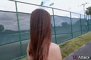 Buxom Babe Receives Facial Cumshot