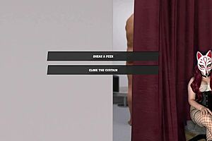 Naked Coed in Changing Room