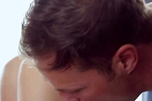 I give that footjob slut some oral action