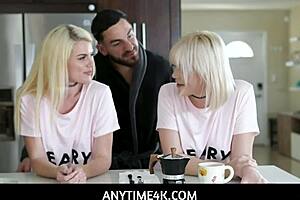 Freeuse Blonde Teen 18+ Step Sisters Family Threesome With Husband