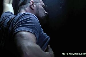 Stepdad Gets Deepthroat Blowjob From Stepson At Gloryhole.