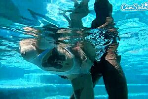 Damn, hot teen 18+ amateur pounded by huge BBC underwater! What a wild ride!