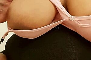 Sexy indian college coed strips naked in casual setting