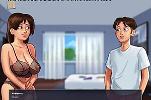 Hot and steamy anime and ecchi action in Summertime saga 170