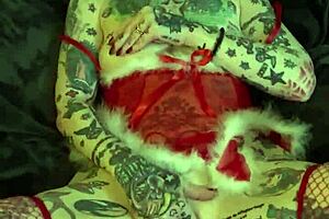 What's a MILF doing on the shelf for Christmas orgasm?