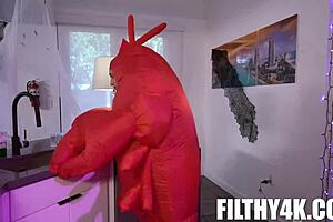 cosplaying stepmom joins unexpected threesome with johnny love, naomi foxxx, skyla sun.