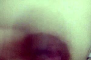 latina amateur MASSAGES small tits HARD during gay FUCKING session