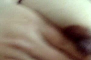 latina amateur MASSAGES small tits HARD during gay FUCKING session