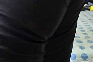 On a curvy beauty wearing leather leggings show