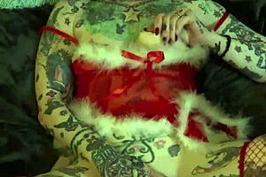 What's a MILF doing on the shelf for Christmas orgasm?