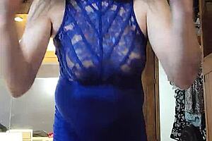 Watch her tease that big cock in the blue dress? Part 2.
