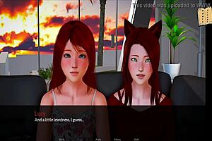 my new family 292 with redhead and small tits in homemade setting.