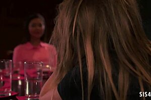 My boyfriend's stepsisters love lesbian sex, it's hot!