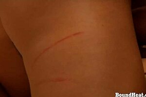 Submissive lesbian slave bangs mistress with strapon