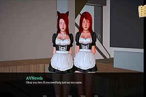 my new family 292 with redhead and small tits in homemade setting.