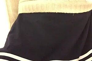 女装 ニューハーフ Shemale トイレ 生理 タンポン ナプキン 食込 ウ チ付08 Mov