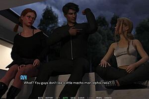 Fat teen in 3d hentai gets huge monster cock blowjob and cumshot