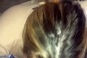 early morning deepthroat blowjob leaves cum in thong