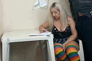 Hot School Student Gives Ass To Teacher For Good Grade!