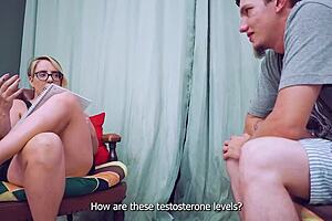 the nymphomaniac patient gets ass licked and deepthroats