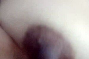 latina amateur MASSAGES small tits HARD during gay FUCKING session