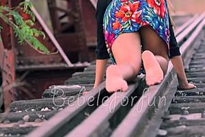 that stupid slut is walking ready to get fucked