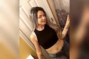 Hey, Mary forces hubby to lick her twat before she hits the shower!