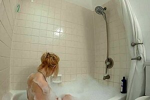 Annie Archer in the shower, part 4, getting all wet and steamy! 💦🚿