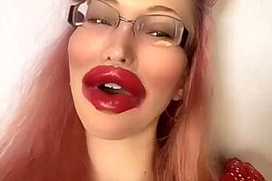 i'm yer goddess wit glasses givin jerk off instructshuns fer yer cock dominashun